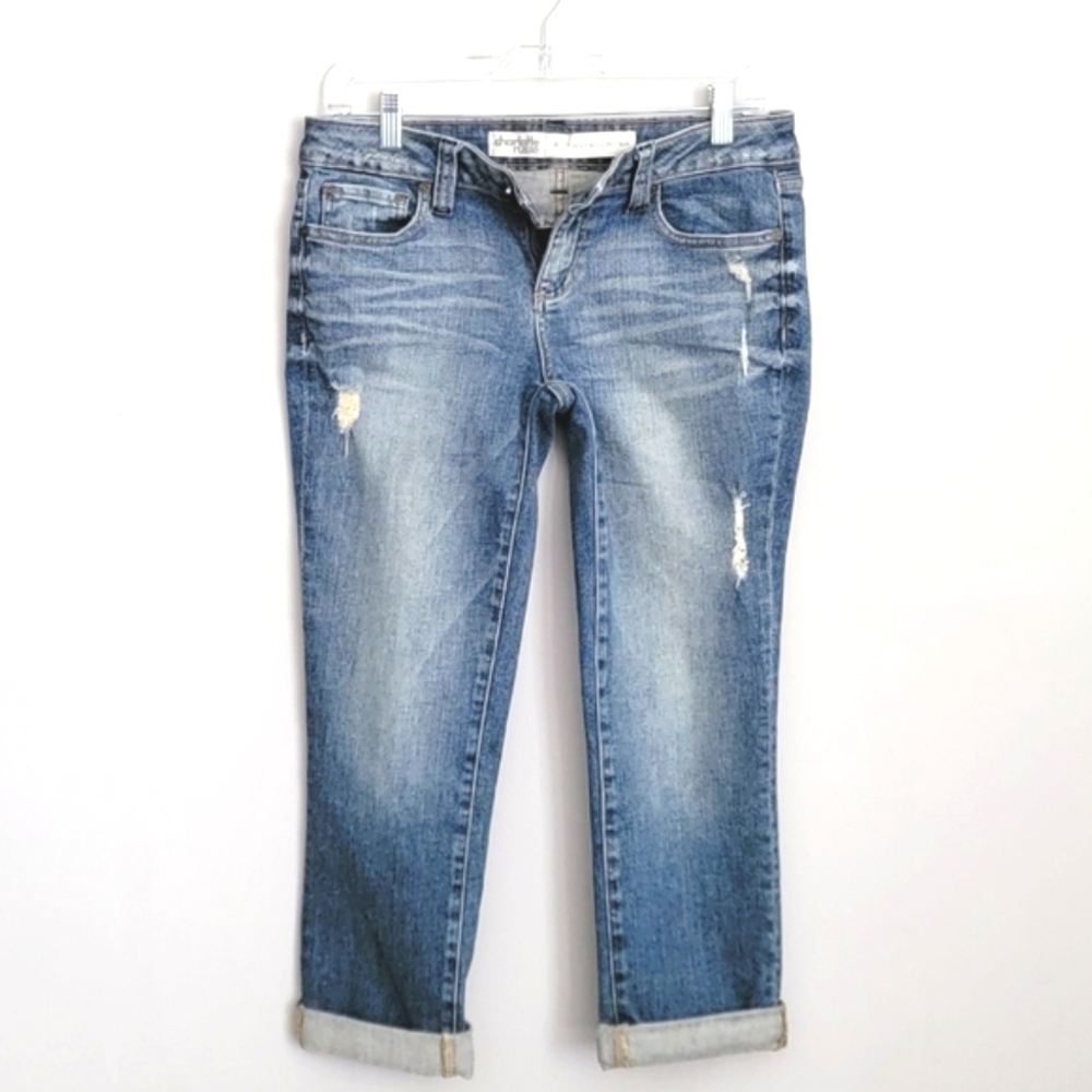 Charlotte Russe Cropped Denim Jeans.